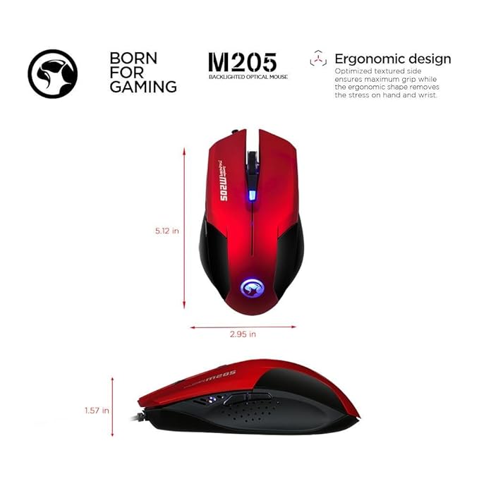 Marvo Scorpion M205 RD Gaming Mouse