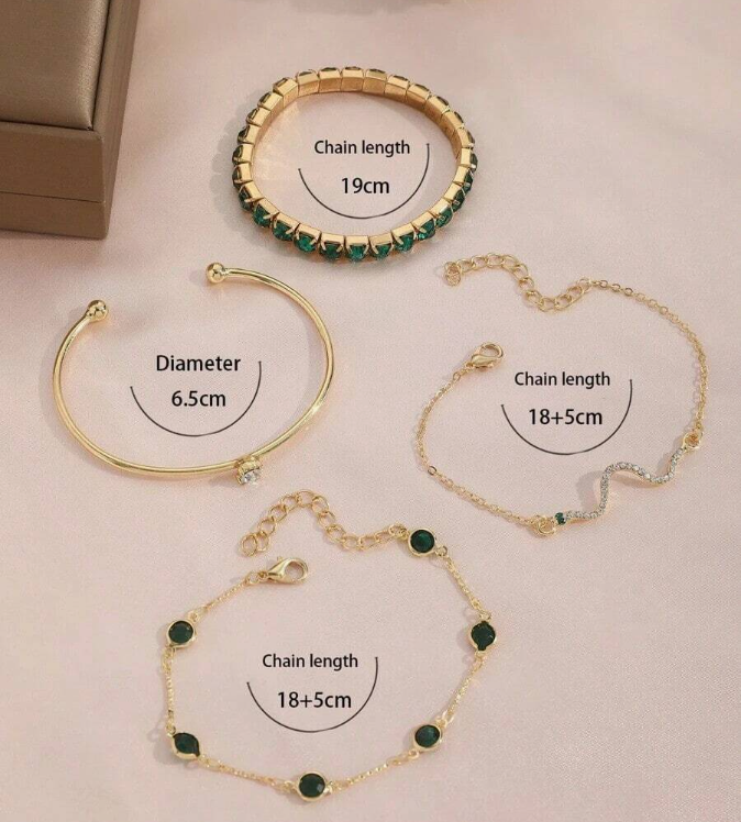 Bracelet Set Snake Shaped